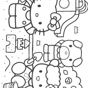 Hello Kitty Coloring Pages – Birthday Printable