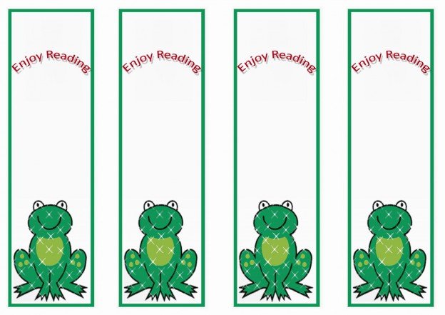 Frog Bookmraks – Birthday Printable