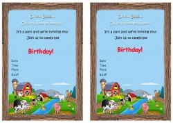 Barnyard Birthday Invitations – Birthday Printable