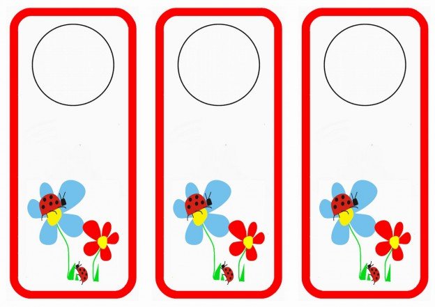 Ladybug Door Hangers – Birthday Printable