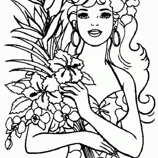 Free Printable Luau Coloring Pages