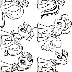 My Little Pony Coloring Pages – Birthday Printable