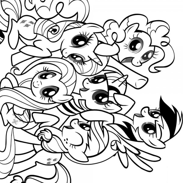 My Little Pony Coloring Pages | Birthday Printable