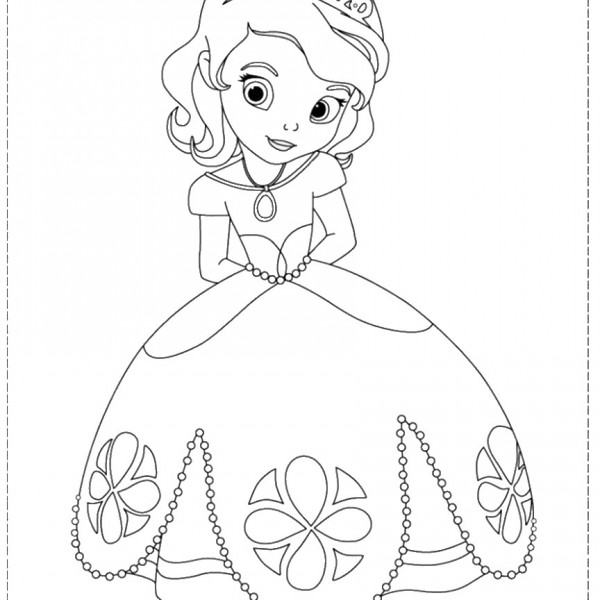 Sofia the First Coloring Pages – Birthday Printable