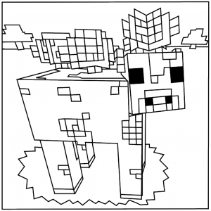 Minecraft Coloring Pages – Birthday Printable