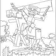 Minecraft Coloring Pages – Birthday Printable