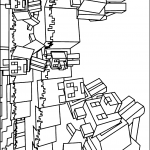 minecraft colouring page