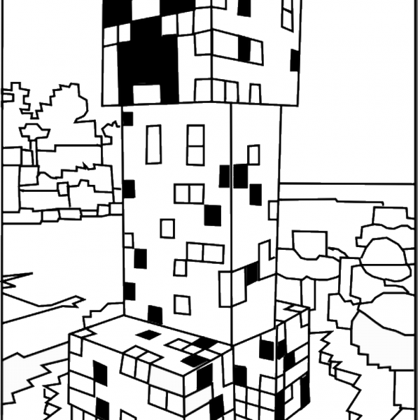 Minecraft Coloring Pages – Birthday Printable