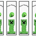 Minecraft Bookmarks – Birthday Printable