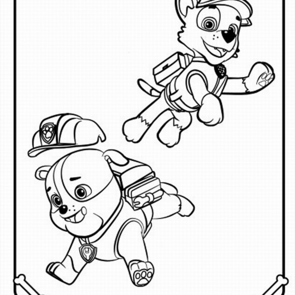 Paw Patrol Coloring Pages – Birthday Printable