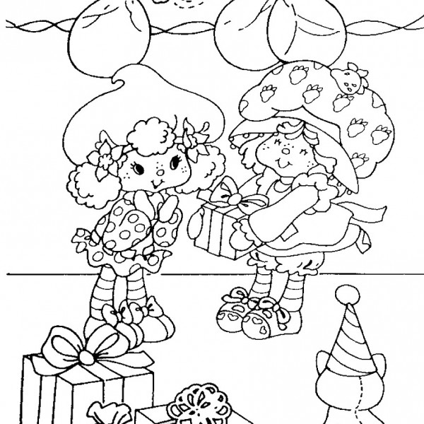 Strawberry Shortcake Coloring Pages | Birthday Printable