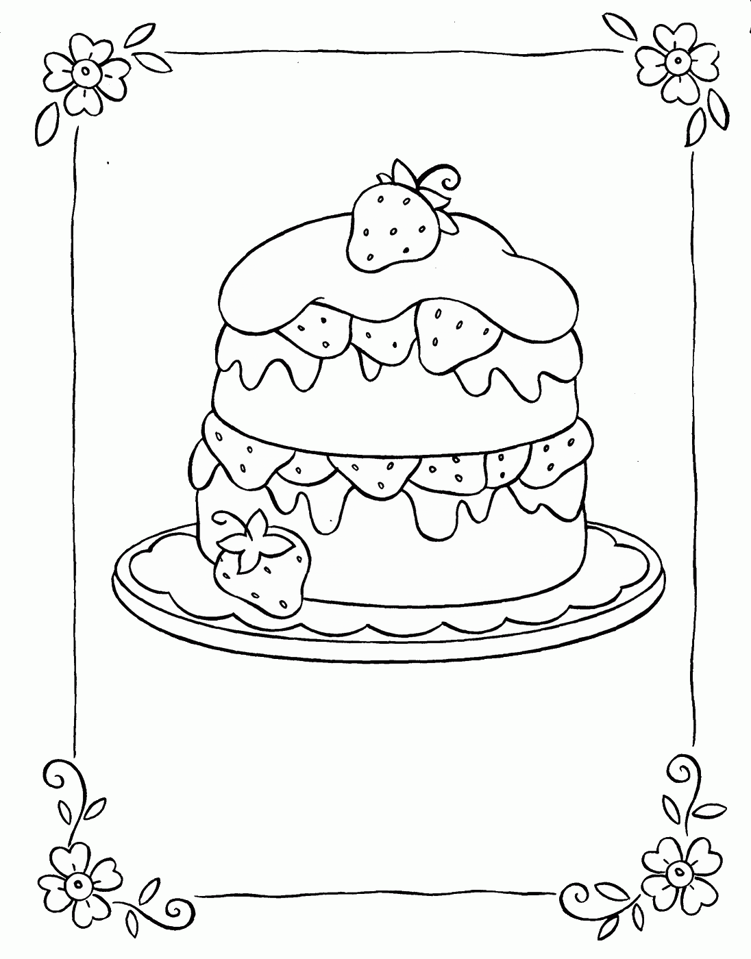 Strawberry Shortcake Coloring Pages – Birthday Printable