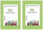 Train Birthday Invitations – Birthday Printable