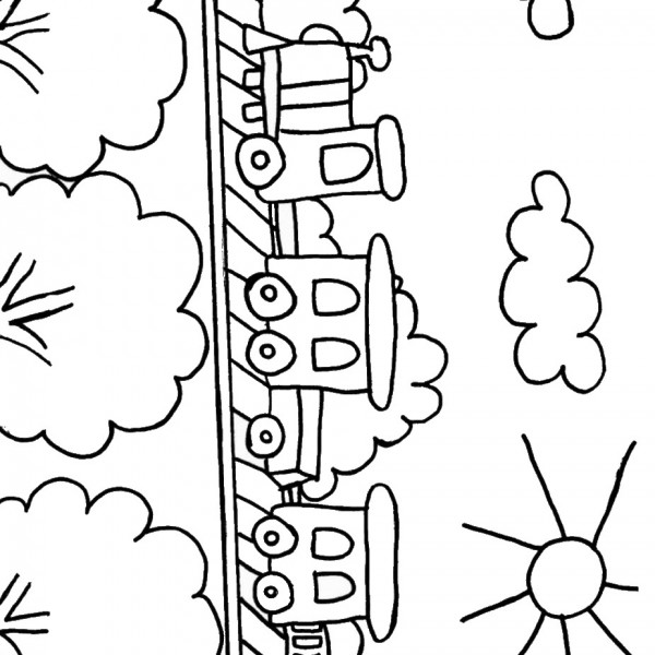 Train Coloring Pages | Birthday Printable