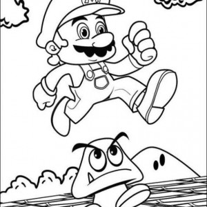 Super Mario Coloring Pages – Birthday Printable