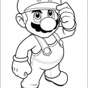 Super Mario Coloring Pages – Birthday Printable