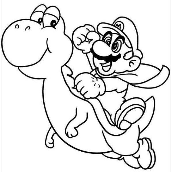 Super Mario Coloring Pages – Birthday Printable