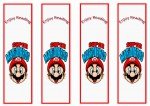 Super Mario Bookmarks – Birthday Printable