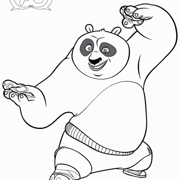 Kung Fu Panda Coloring Pages – Birthday Printable