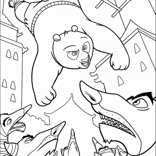 Kung Fu Panda Coloring Pages – Birthday Printable