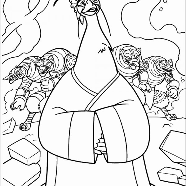 Kung Fu Panda Coloring Pages – Birthday Printable