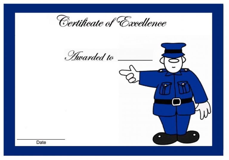 Police – Birthday Printable