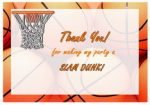Basketball Thank you Cards – Birthday Printable