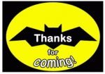 Batman Thank you Cards – Birthday Printable