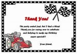 Cars Thank you Cards – Birthday Printable