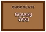 Chocolate Thank you Cards – Birthday Printable