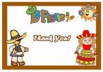 Fiesta Mexican Thank you Cards – Birthday Printable