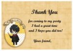 Harry Potter Thank you Cards – Birthday Printable