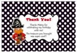 Pirate Thank you Cards – Birthday Printable
