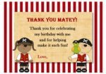 Pirate Thank you Cards – Birthday Printable