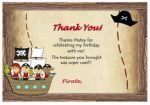 Pirate Thank you Cards – Birthday Printable