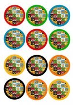 Angry Birds – Cupcake Toppers – Birthday Printable