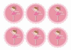 Ballet – Cupcake Toppers – Birthday Printable