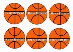 Basketball – Cupcake Toppers – Birthday Printable