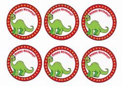 Dinosaur – Cupcake Toppers – Birthday Printable