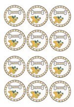 Dog Lovers – Cupcake Toppers – Birthday Printable