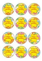 Garden and Flowers – Cupcake Toppers – Birthday Printable