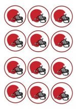 Football – Cupcake Toppers – Birthday Printable
