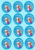 Frozen – Cupcake Toppers – Birthday Printable