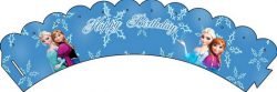 Frozen – Cupcake Wrappers – Birthday Printable