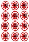 Ladybug – Cupcake Toppers – Birthday Printable