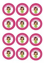Luau – Cupcake Toppers – Birthday Printable