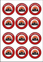 Ninja Warriors – Cupcake Toppers – Birthday Printable