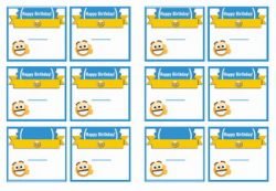Emoji Name Tags – Birthday Printable